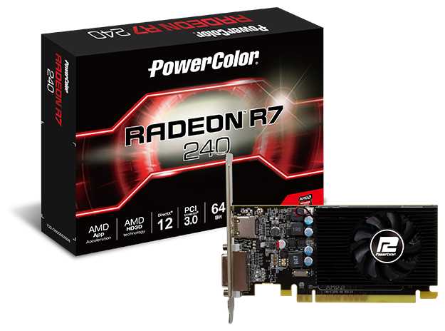 Видеокарта PowerColor Radeon R7 240 (AXR7 240 2GBD5-HLEV2)