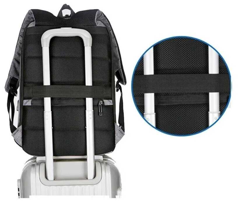 Универсальный рюкзак для ноутбука, для школы, для города водонепроницаемый фотография 11