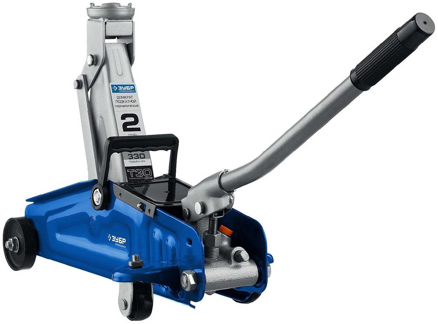 Домкрат подкатной гидравлический ЗУБР Профессионал Т-30 фотография 1