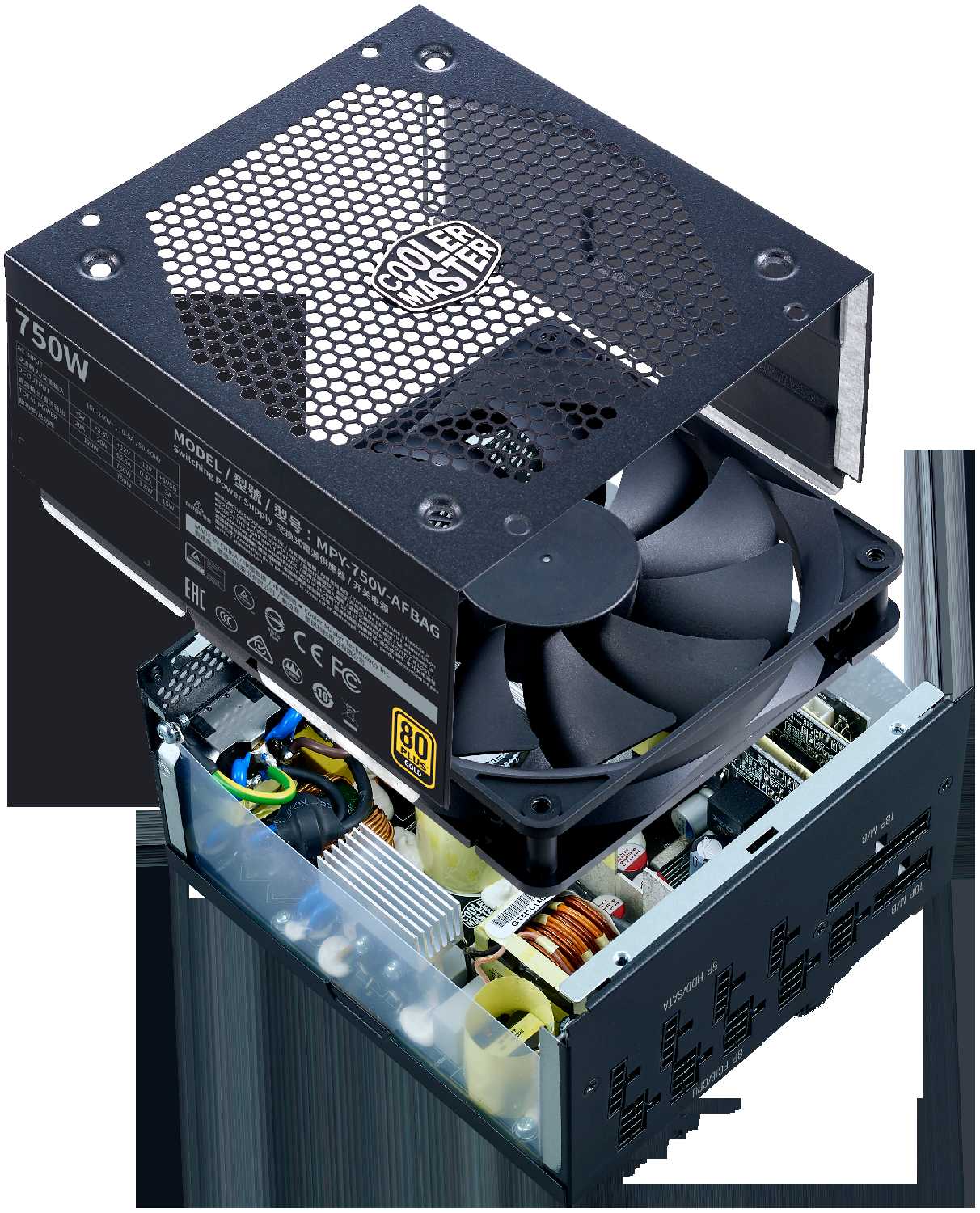 Блок питания Cooler Master V750 Gold V2 Full Modular 750W (MPY-750V-AFBAG) фотография 8