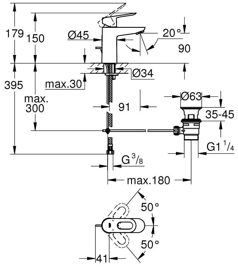 Смеситель Grohe 23335 фотография 9