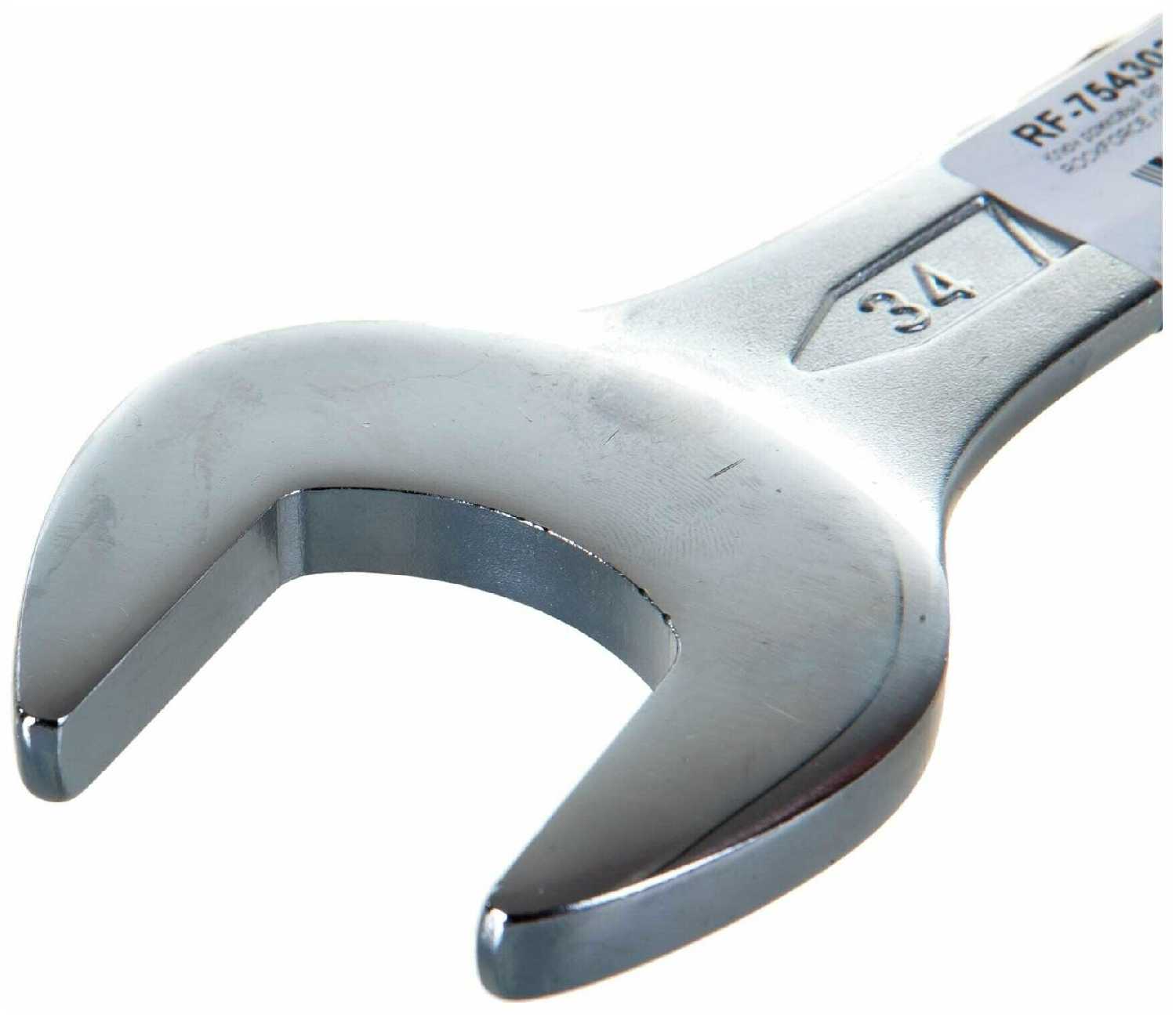 Ключ рожковый ROCKFORCE RF-7543034, 30 мм х 34 мм фотография 4