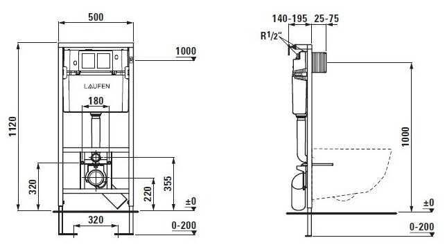 Рамная инсталляция LAUFEN Рамная инсталляция (8.9466.0.000.000.1) фотография 4