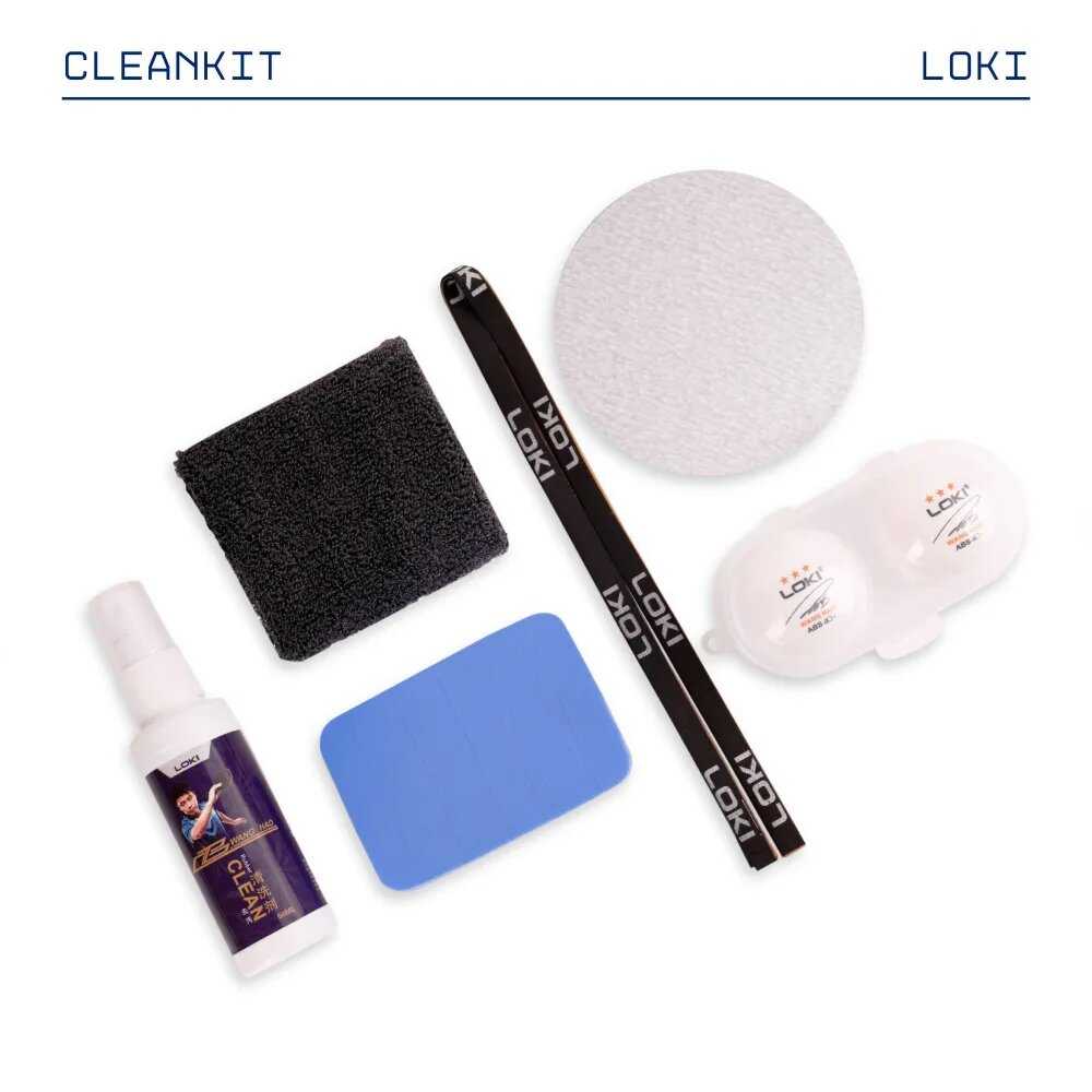 Набор для ухода за ракеткой для настольного тенниса LOKI Expanded Cleaning Kit фотография 2