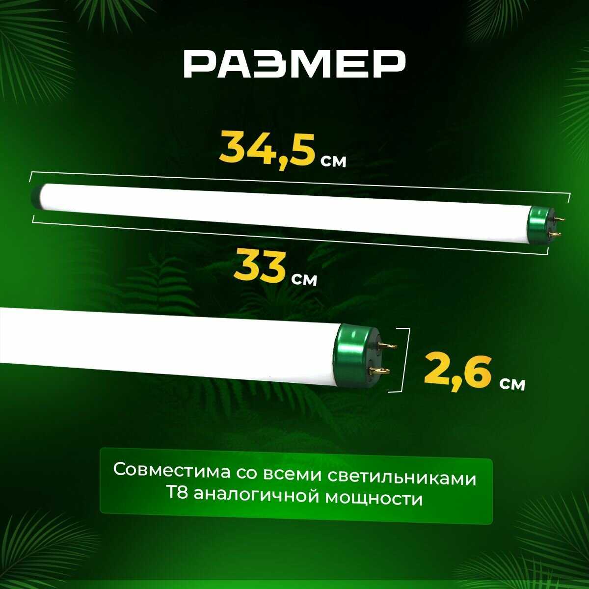 УФ лампа Simple Zoo Лампа T8 UVB 5.0 фотография 6