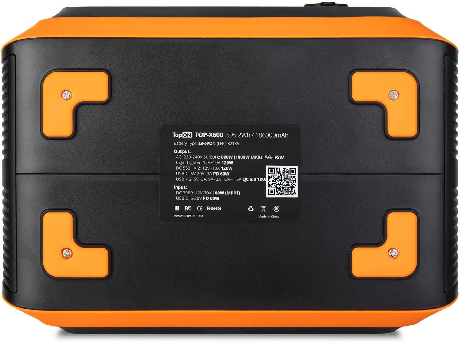 Портативная электростанция TopON TOP-X600 LFP фотография 7
