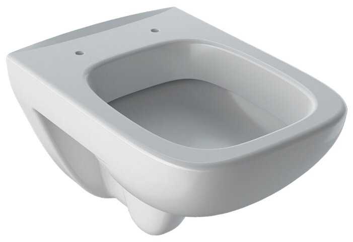 Чаша унитаза подвесная GEBERIT Renova Compact Square 206145000 с горизонтальным выпуском фотография 2