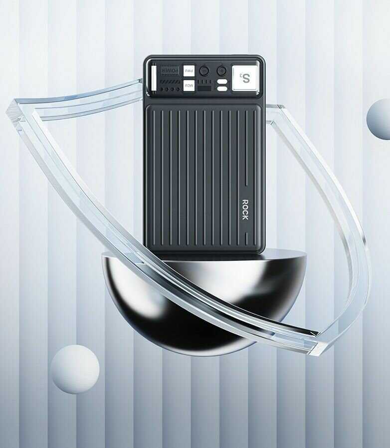 Внешний аккумулятор Xiaomi ROCK P92 PD20W Travel Series Power Bank 10000mAh фотография 5