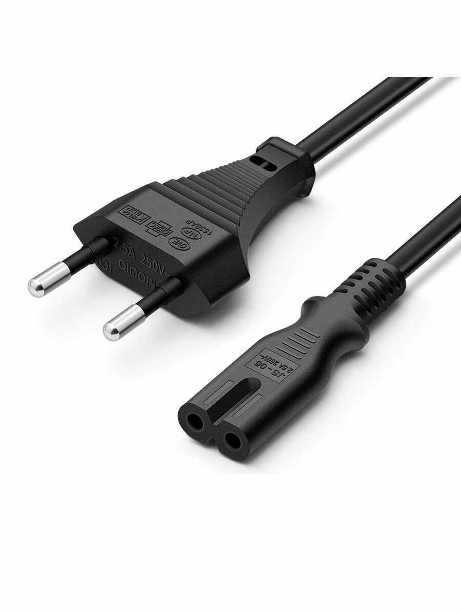 Кабель питания Без бренда IEC C7 2-pin EU [Европейский стандарт] фотография 1