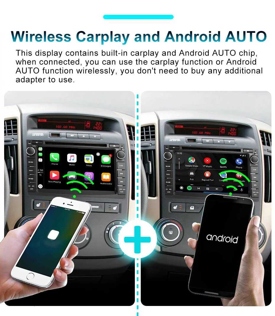 Автомобильный радиоприемник CarPlay 2 DIN 7 дюймов (CBL-8G128G-Andr14) фотография 22