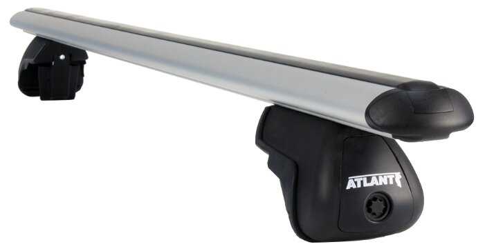 Багажник на крышу Atlant, 8827+8810, аэро дуги 1,1м на Шевроле Спарк 2005-2009 с рейлингами, арт:212128
