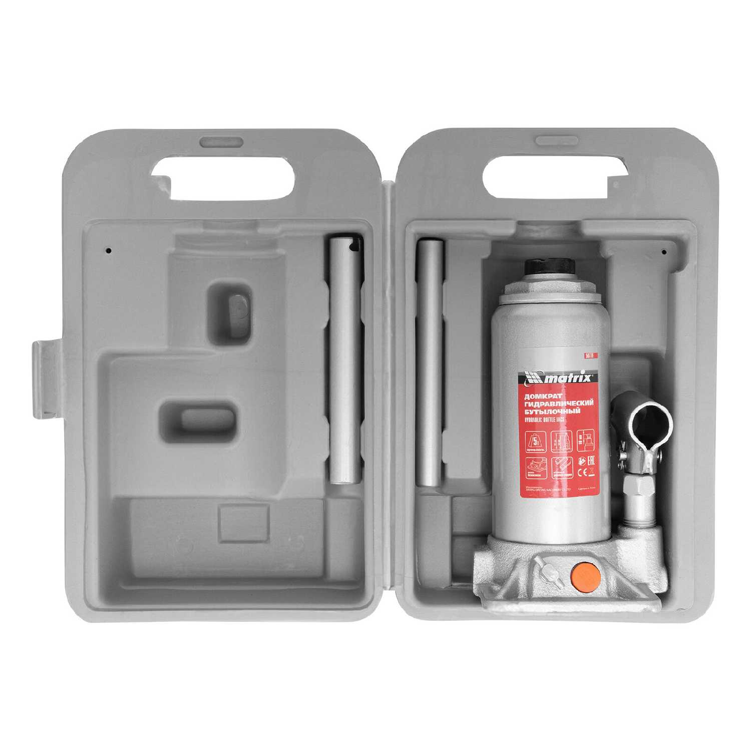 Домкрат бутылочный гидравлический Matrix Домкрат бутылочный гидравлический для мототехники (50776) фотография 14