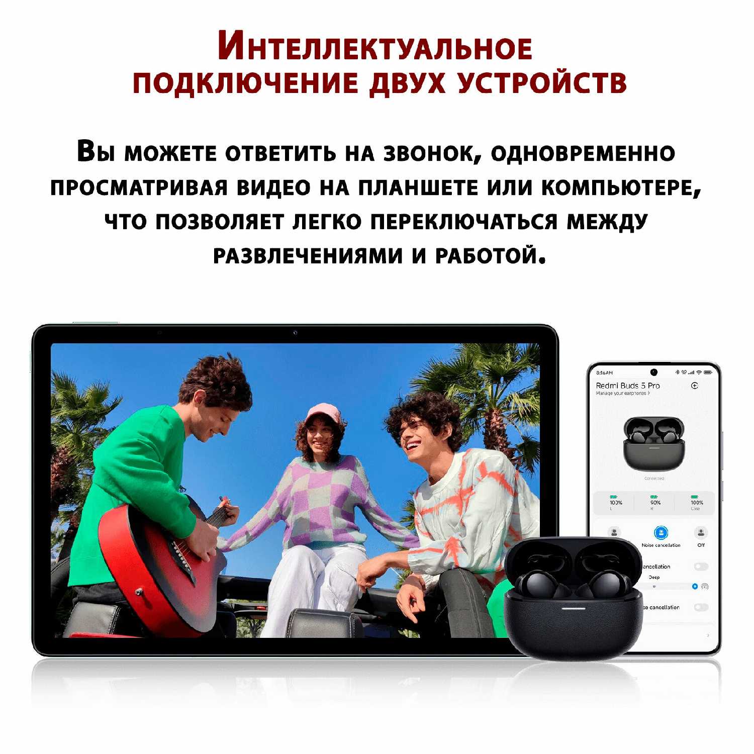 Беспроводные наушники Xiaomi Buds 5 Pro WiFi фотография 1