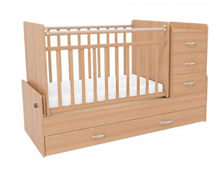 Кроватка СКВ-Компани 53403х (трансформер), трансформер, поперечный маятник фотография 5