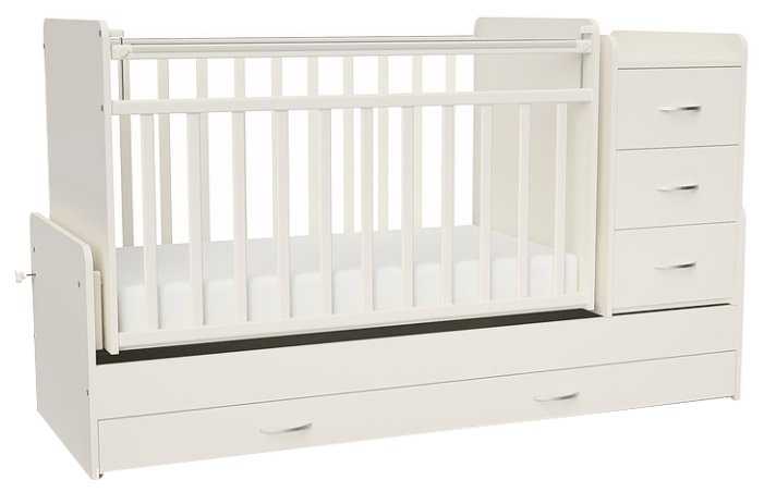 Кроватка СКВ-Компани 53403х (трансформер), трансформер, поперечный маятник фотография 6