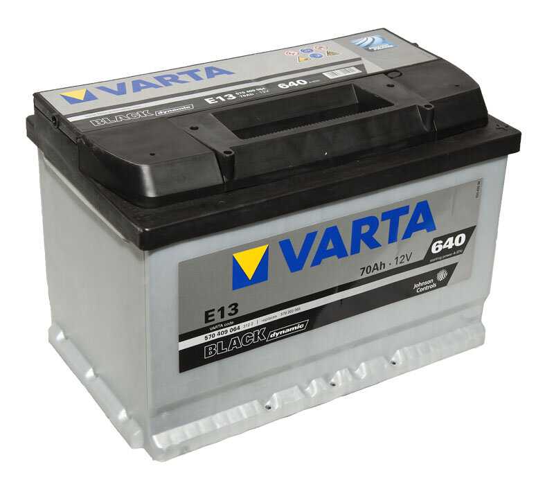 Автомобильный аккумулятор VARTA Black Dynamic E13 (570 409 064) фотография 5