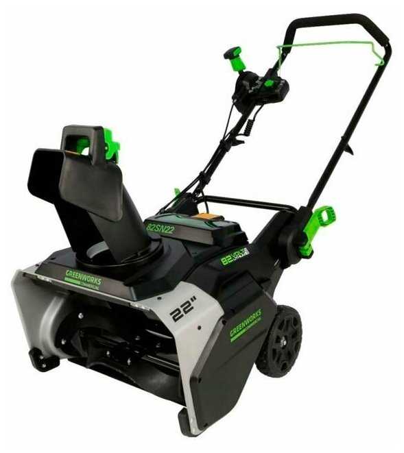 Снегоуборщик аккумуляторный Greenworks GD82ST с аккумулятором 5 А.ч, 82 В, 5мА·ч фотография 13