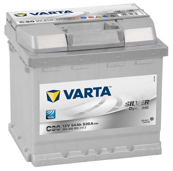 Автомобильный аккумулятор VARTA Silver Dynamic C30 (554 400 053) фотография 5