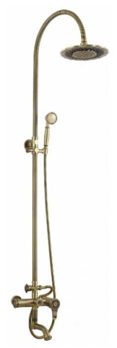 Душевая стойка ZorG Antic A 402DS-BR, бронза