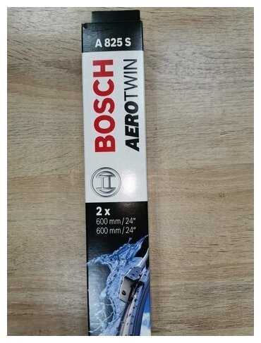 Щетка стеклоочистителя бескаркасная Bosch Aerotwin A825S, 2 шт. фотография 6