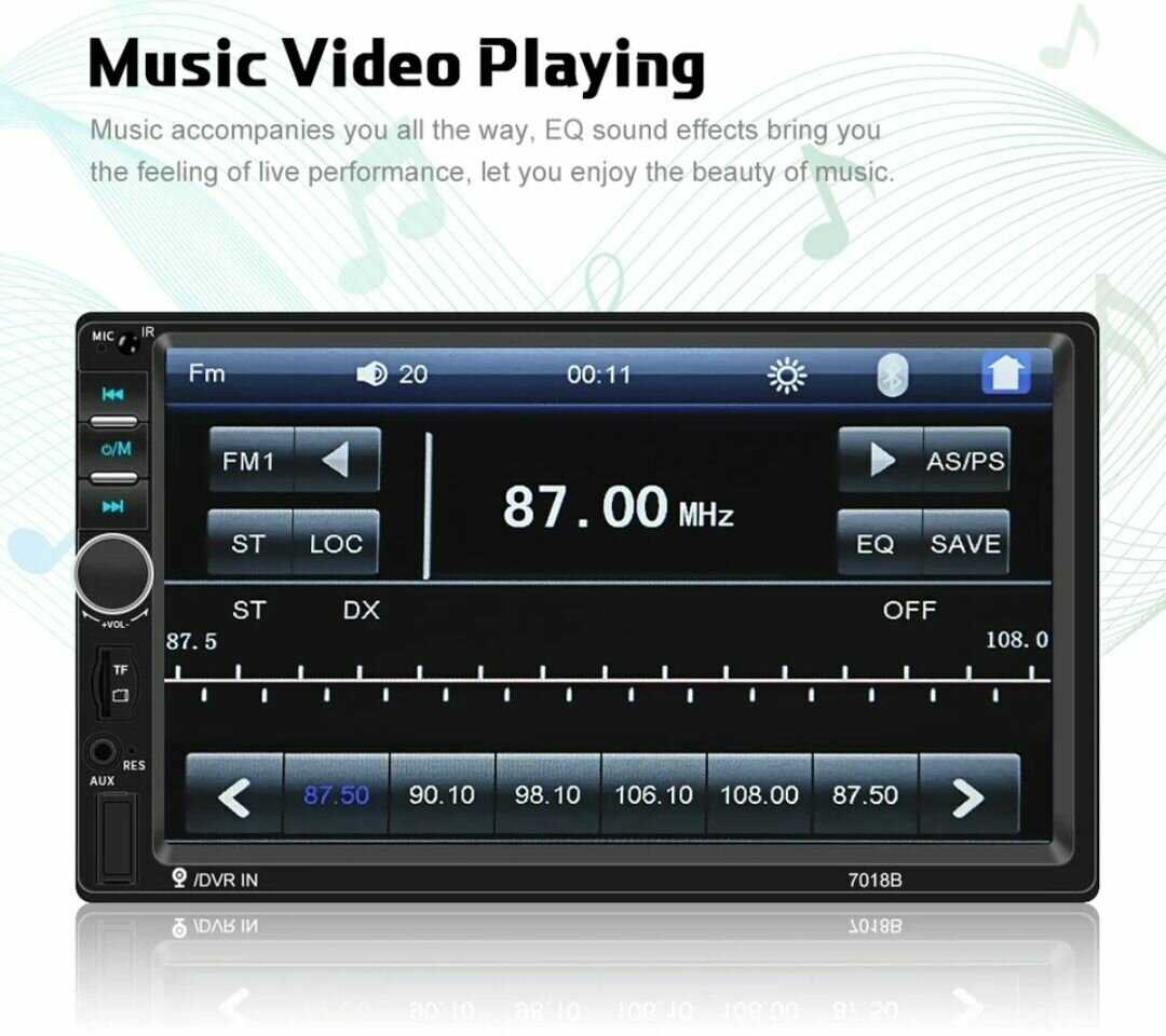 Bluetooth 2din магнитола Datsun Магнитола (7018b) фотография 14