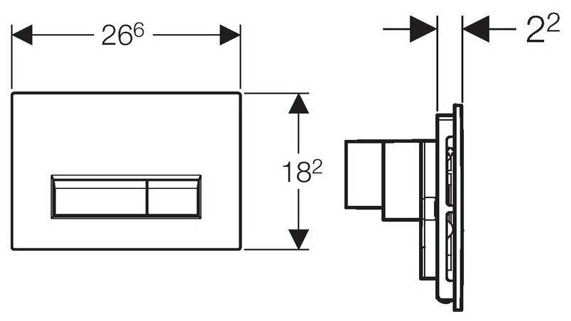 Кнопка смыва GEBERIT Sigma40 (115.600.SJ.1) фотография 1