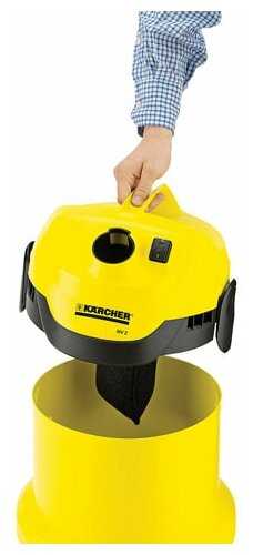 Пылесос промышленный KARCHER WD 2 (1000 Вт) фотография 12