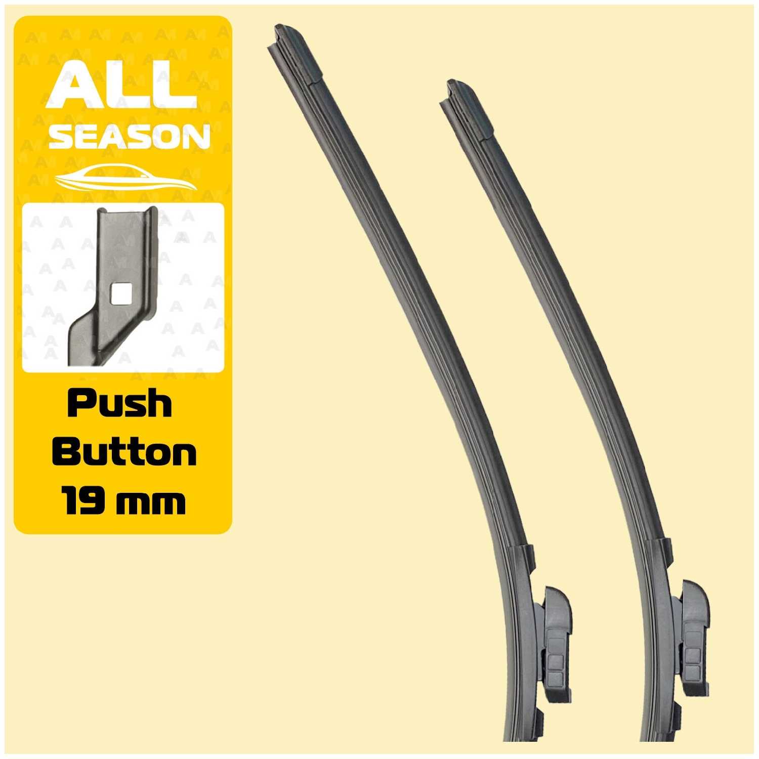 Комплект бескаркасных дворников Kuruma для Peugeot Boxer (U9)