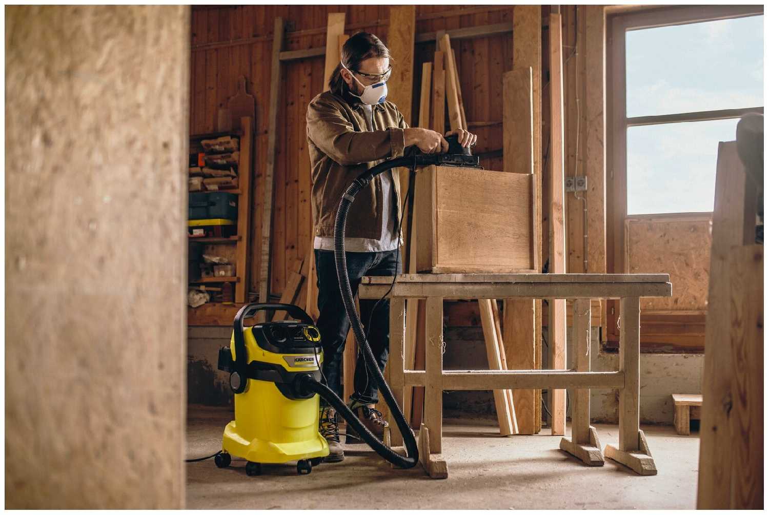 Профессиональный пылесос KARCHER WD 5 P V-25/5/22, 1100 Вт фотография 4