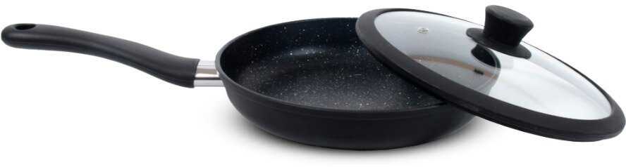 Сковорода с крышкой НЕВА МЕТАЛЛ ПОСУДА Titan Space (Индукция покрытие Титан II) фотография 8