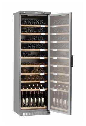Винный шкаф Pozis ШВ-120 серебристый фотография 1