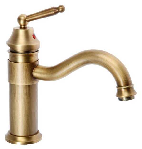 Смеситель для раковины (умывальника) ZEIN Ретро, 6926817, рычажный