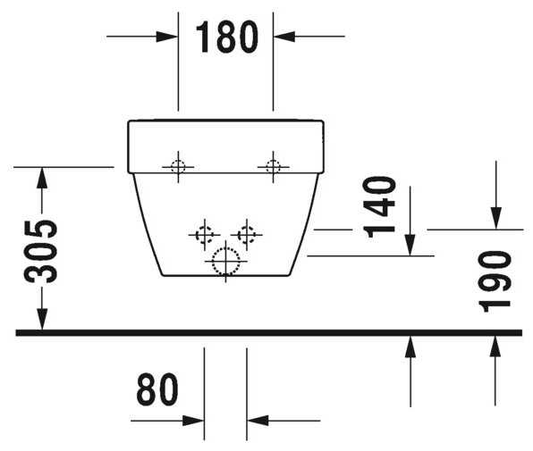 Биде подвесное DURAVIT Vero Air 227415 с горизонтальным выпуском фотография 3