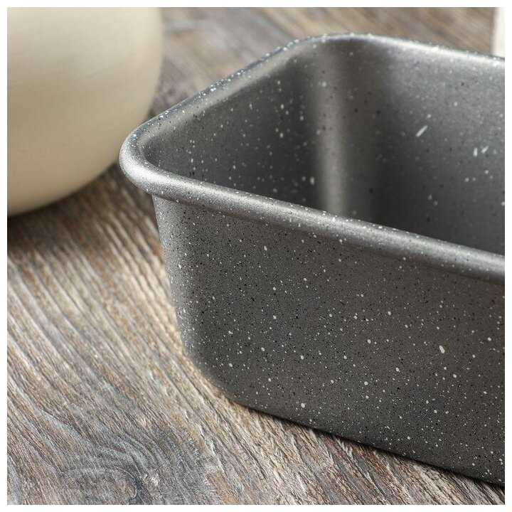 Форма для выпечки Magistro Gourmet Range, 24×14×7,6 см, толщина 0,6 мм, антипригарное покрытие, цвет серый фотография 2