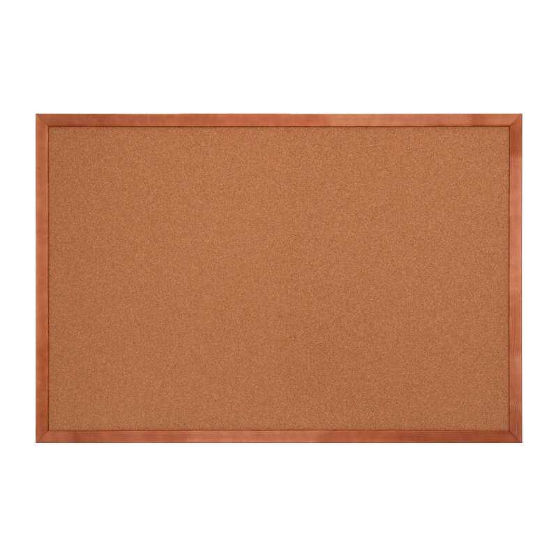 Доска пробковая Комус Premium деревянная рама