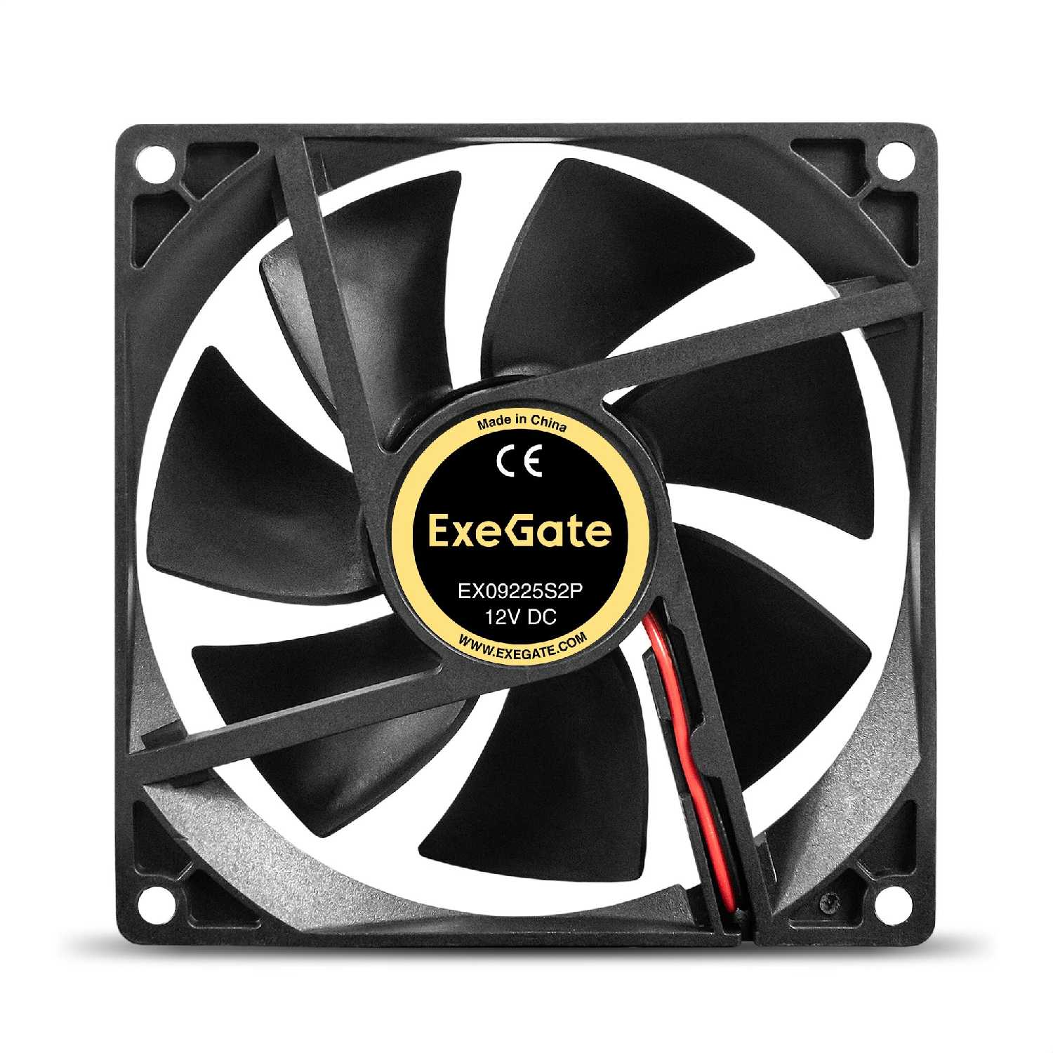 Вентилятор ExeGate EX09225S2P (92x92x25 мм, Sleeve bearing, 2pin, 2100RPM, 25dBA) фотография 1