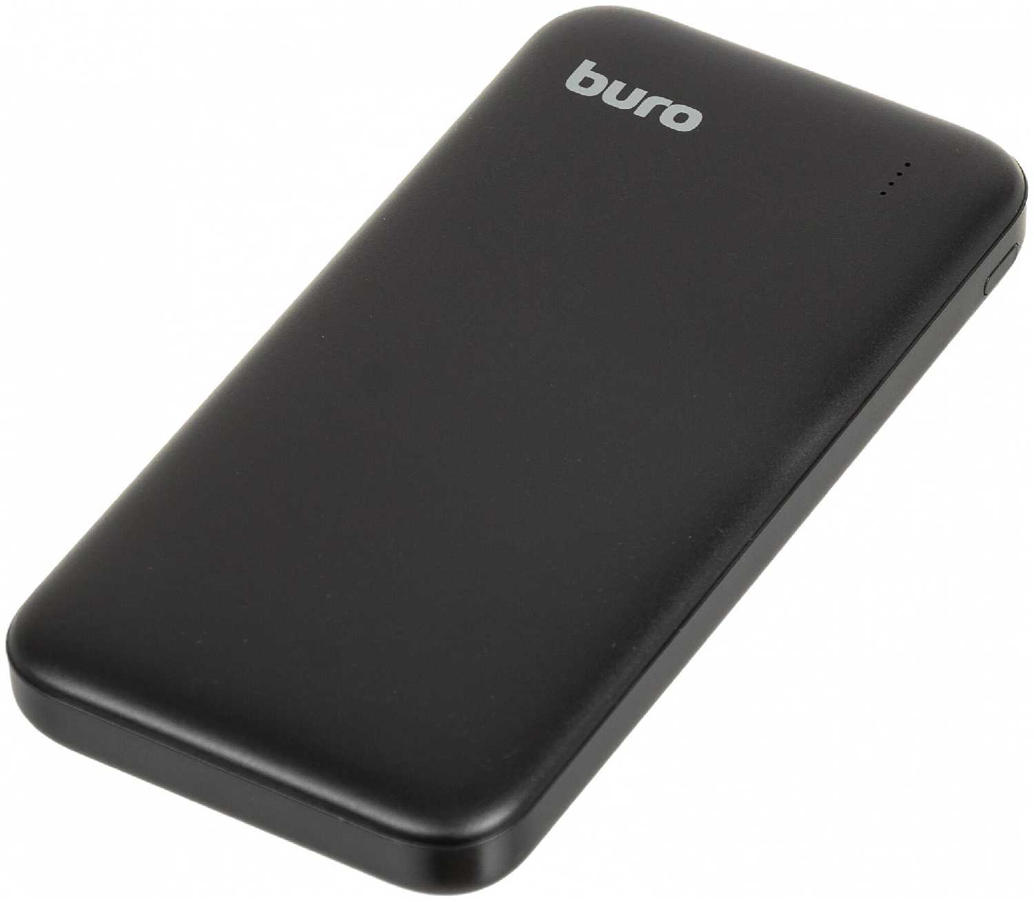 Мобильный аккумулятор Buro BP10E 10000mAh 2.1A 2xUSB черный (BP10E10PBK) фотография 1