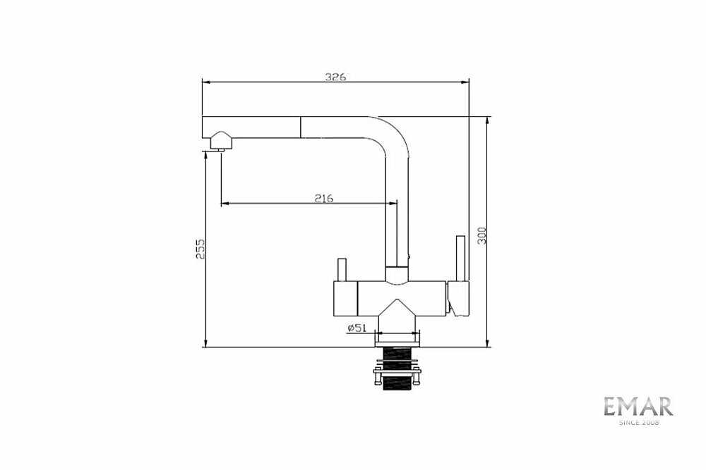 Смеситель EMAR Морион (7017.8) фотография 3