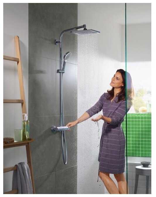 Душевой комплект hansgrohe Crometta Е 240 1jet Showerpipe 27271000, фотография 9