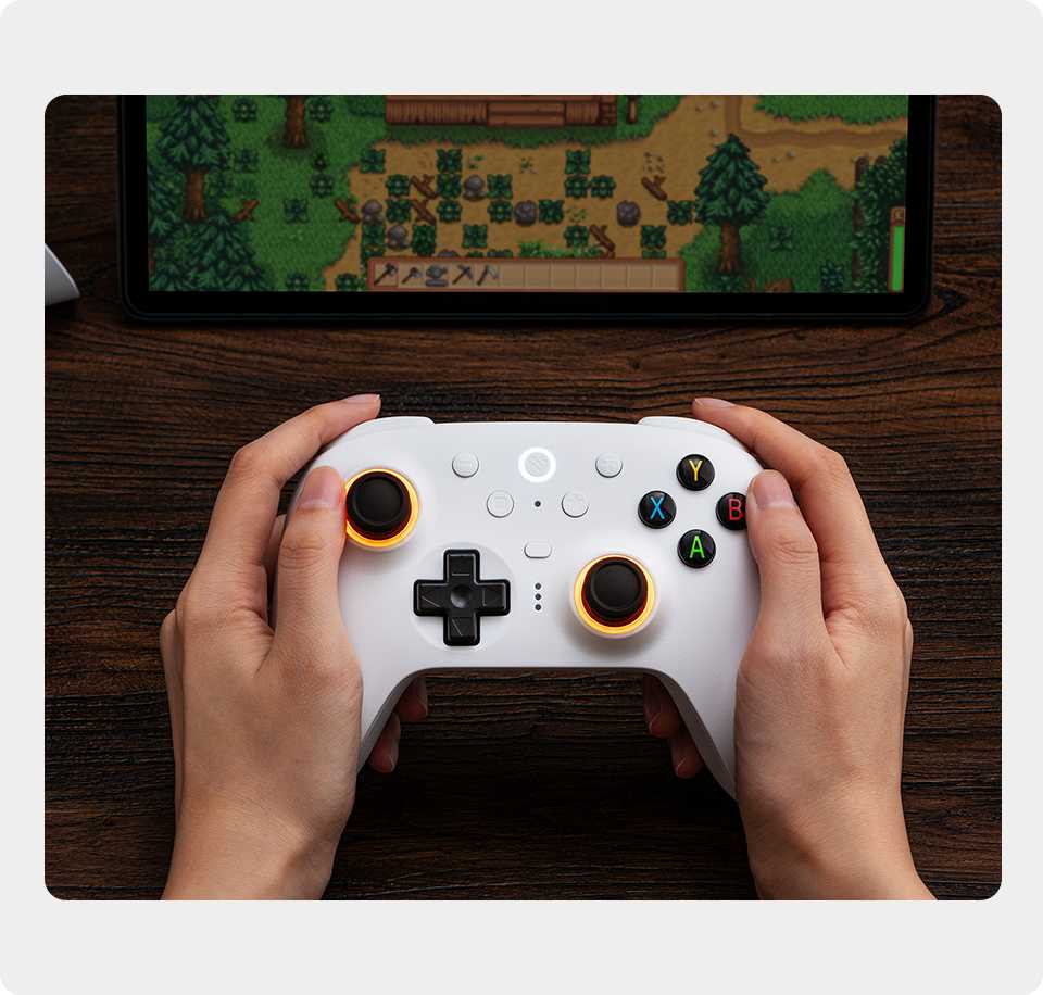 Геймпад 8BitDO Ultimate 2.4G, беспроводной, совместимость с множеством платформ фотография 9