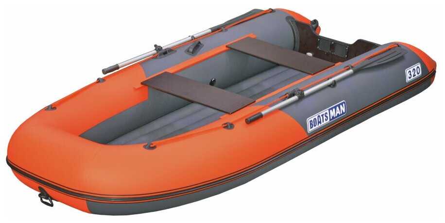 Лодка НДНД Boatsman BT340A графитово-оранжевый