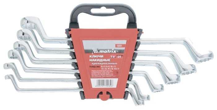 Набор гаечных ключей matrix 15331, 6 предм.