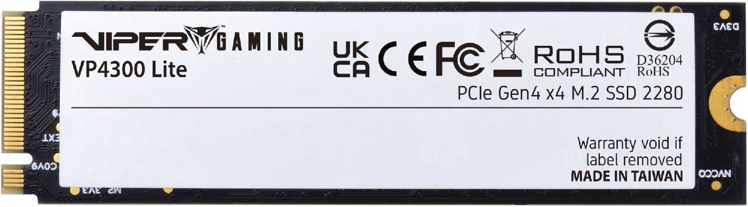SSD Patriot Memory Viper VP4300 Lite [500 ГБ M.2] [VP4300L500GM28H] фотография 3