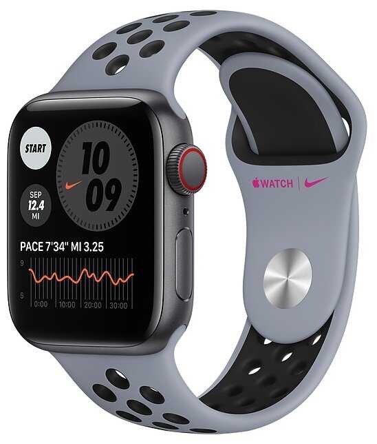 Умные часы Apple Watch SE GPS + Cellular 40мм Aluminum Case with Nike Sport Band фотография 16