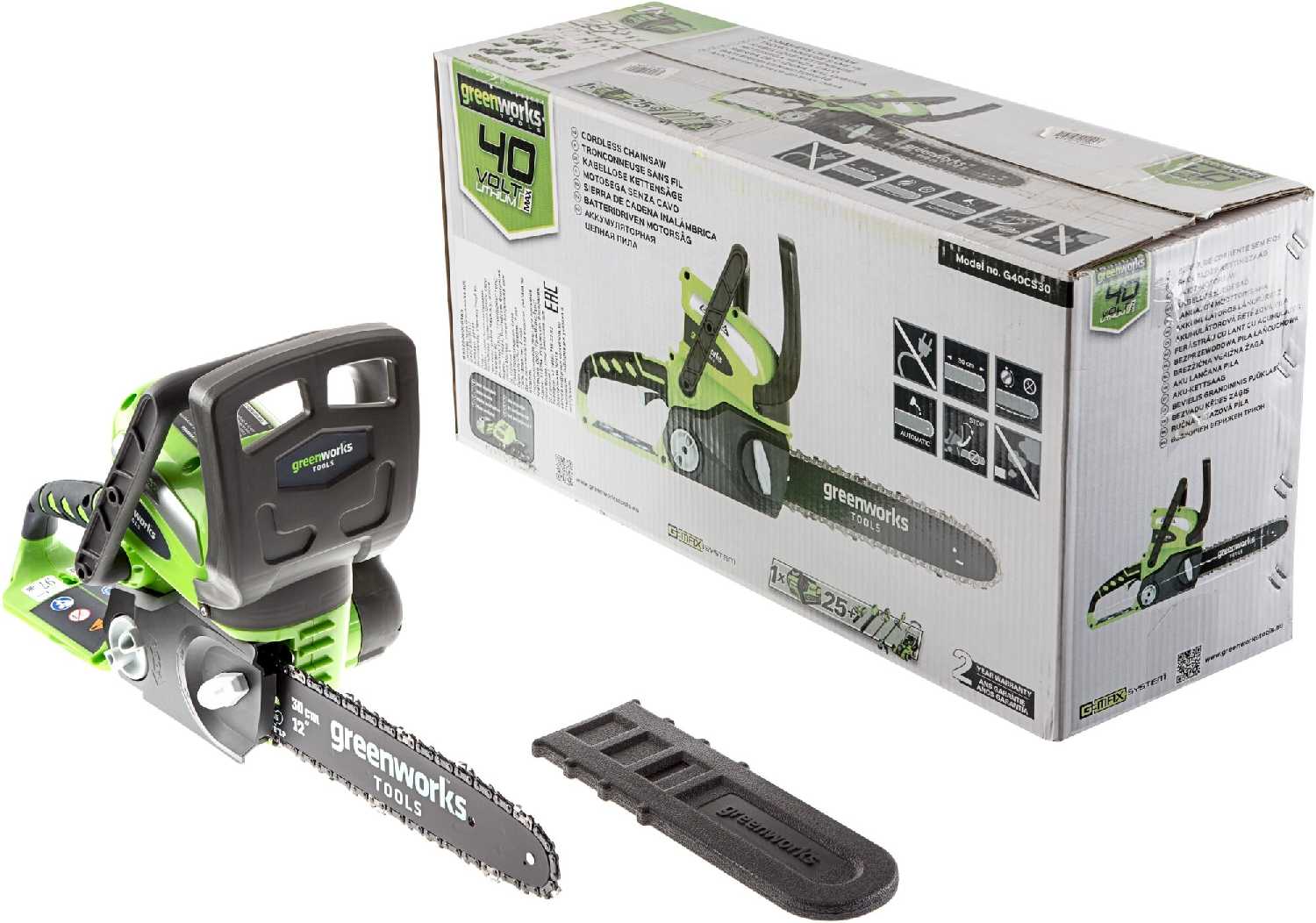 Цепная пила Greenworks G40CS30IIK2 фотография 12