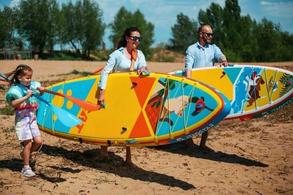 Сап борд надувной iTaoStar 11.0x34x6 Cat (335x86x15) фотография 29