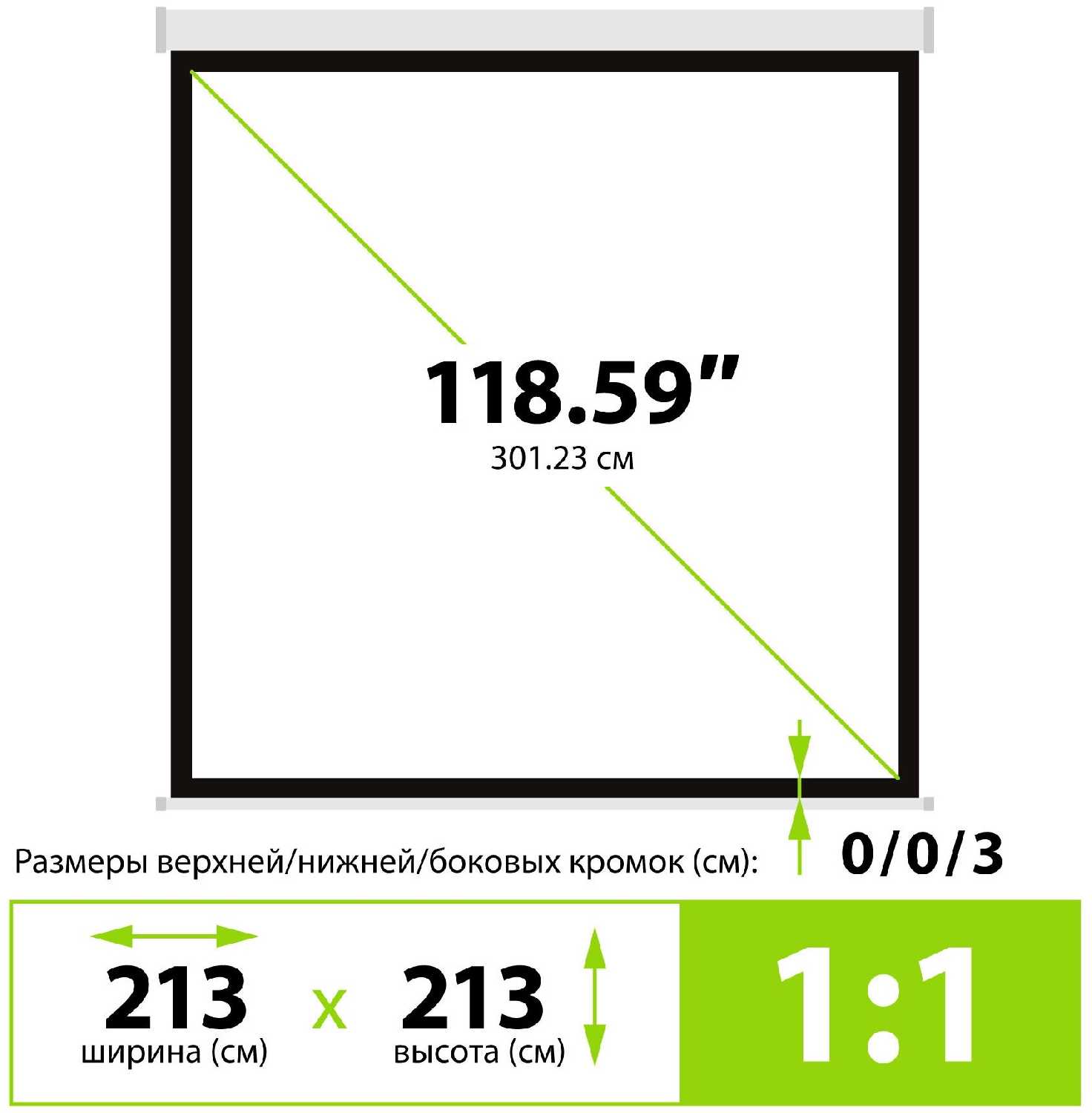 Рулонный cactus Wallscreen (CS-PSW-213x213) фотография 2