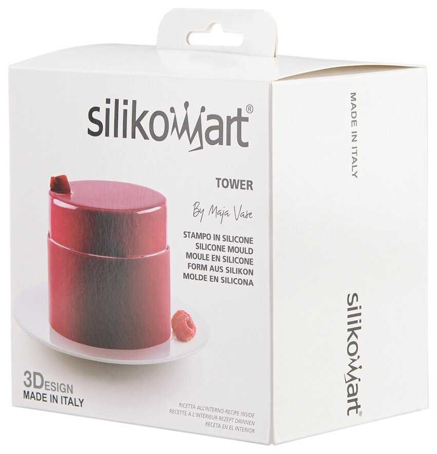 Форма для приготовления пирожного Tower, ø12 смх10 см, силиконовая, Silikomart, 20.421.13.0065 фотография 6