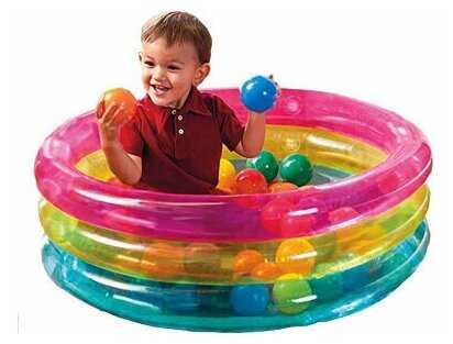 Бассейн Intex Classic Three Ring Baby Ball Pit (48674) фотография 7