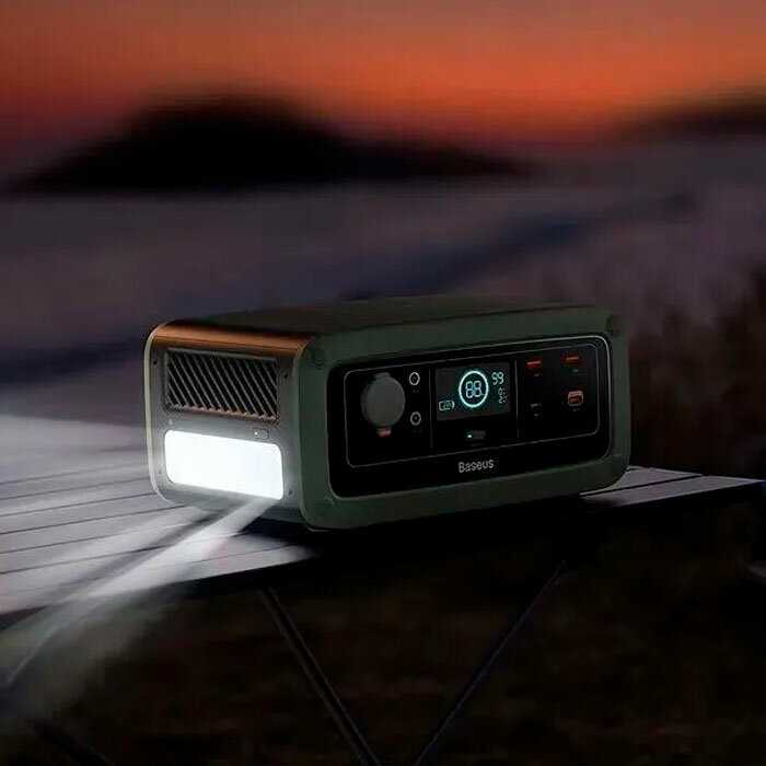 Цифровой внешний аккумулятор Baseus Energy Stack Digital Portable Energy Station 600W (CGNL000001) фотография 11